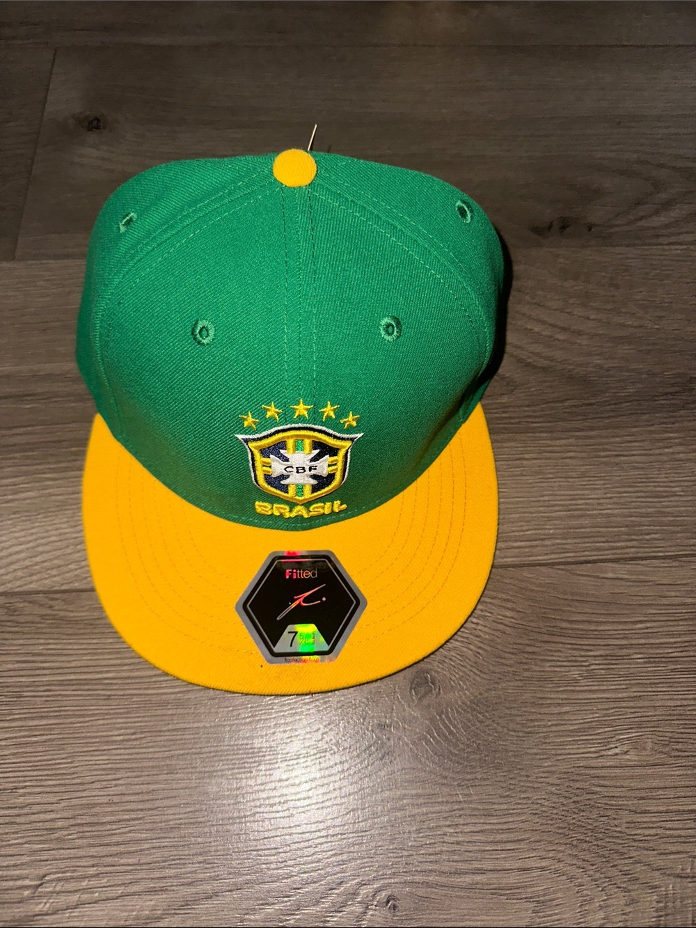 47 Brand Green and Yellow Brasil Snapback Hat